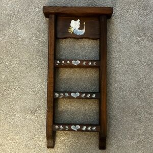 Vintage Handcrafted Wooden Trinket/Mini Spice Shelf
